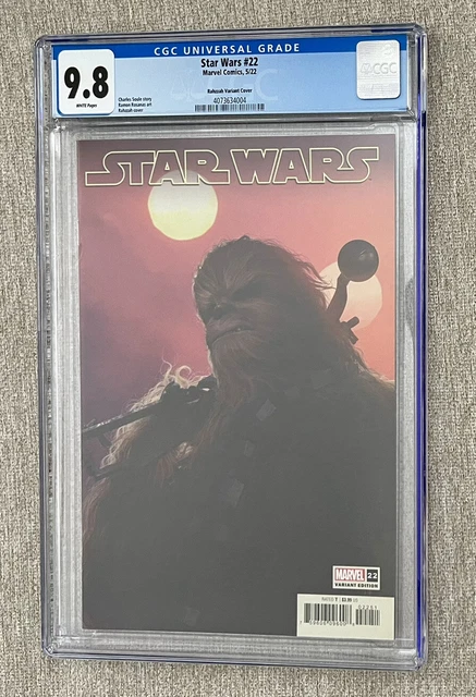 Star Wars #22 CGC 9.8 NM/MT  Rahzzah Variant 1:25 Marvel Chewbacca Cover