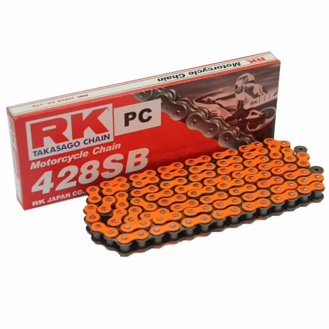 RK Set Catena Rinforzato Arancione Suzuki Rg 80 Gamma NC11A Anno Fab. 85-95
