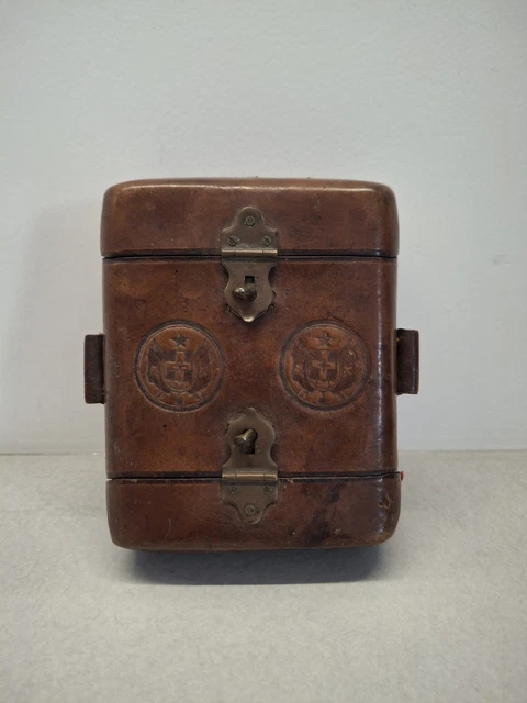ancienne cartouchière double de chasse cuir maroquinerie
