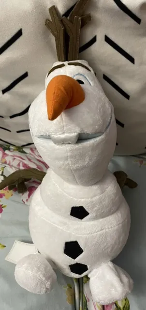 Olaf Soft Plush Toy Authentic Disney Store Cuddly Snowman From Frozen