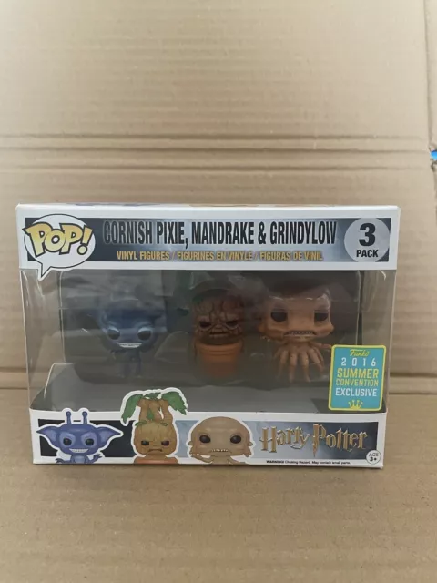 Harry Potter Pop! Minis 3 PK - Cornish Pixie, Mandrake & Grindylow