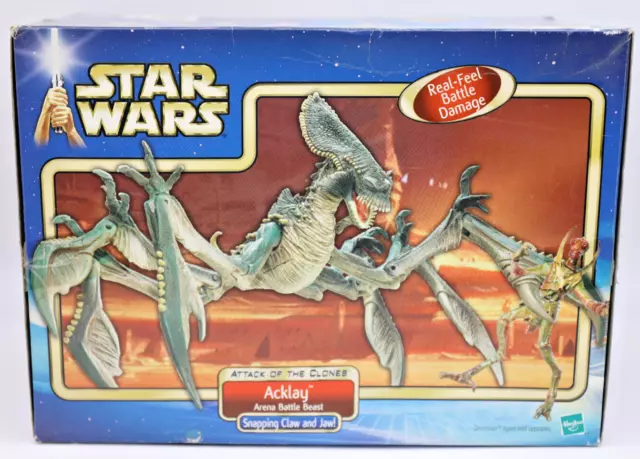 New STAR WARS ATTACK OF THE CLONES Acklay Arena Battle Beast action fig Hasbro