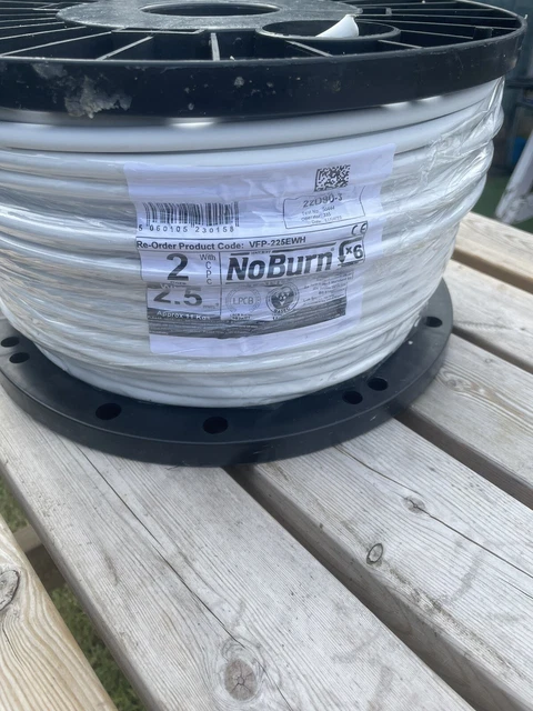 Fp200 Weiss 2,5 Mm2 Feuerfestes Kabel 100M Trommel