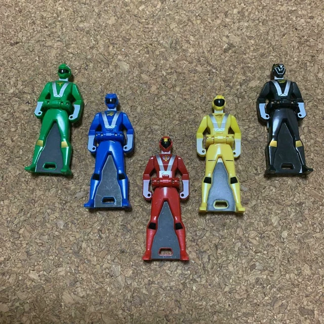 Set De 5 Porte-clés Power Rangers Super Megaforce Gokaiger - Occasion - BANDAI Japon