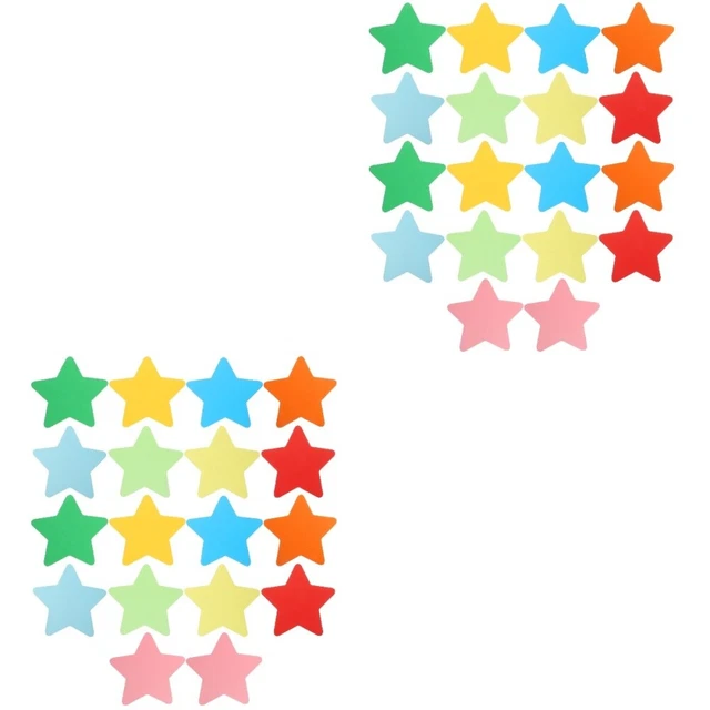 180 Hojas Pequeño Pentagrama Papel Cortado Niños Decorativos Recompensar