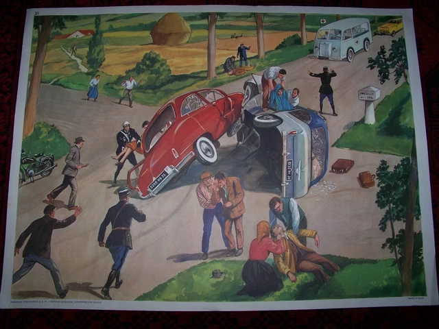 Affiche Scolaire Vintage ROSSIGNOL, Tableau Des Sciences, Années 50-60