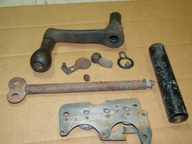 NCR Brass Cash Register Crank Handle Assembly for 500 Electric & Reset Tool