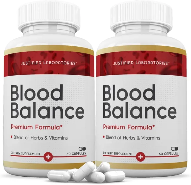 (2 Pack) Blood Balance Advanced Formula All Natural Blood Sugar Support Pills