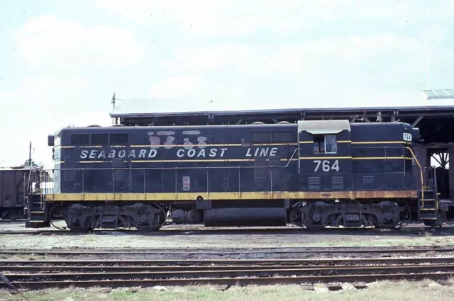 ORIGINAL 1976 RAILROAD SLIDE SEABOARD COAST LINE 764 Sanford FLORIDA EMD GP7