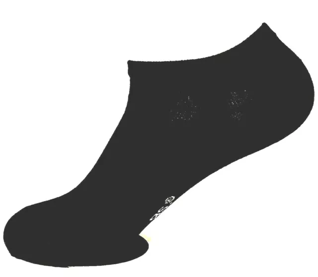 RS Harmony Sneaker-Socken "Schwarz" Gr. 35-54, Komfortbund, Baumwolle, Übergröße