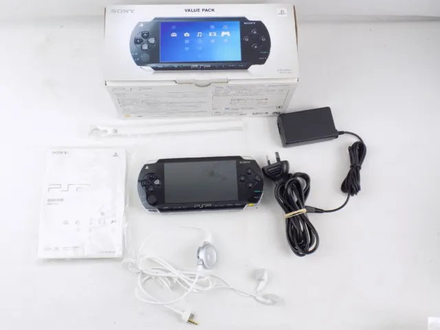 SONY PLAYSTATION PORTABLE PSP Piano Black 1000 / 1002 Handheld