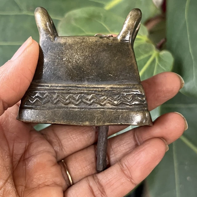 Antique Burmese Bronze Cow Bell 19th Century