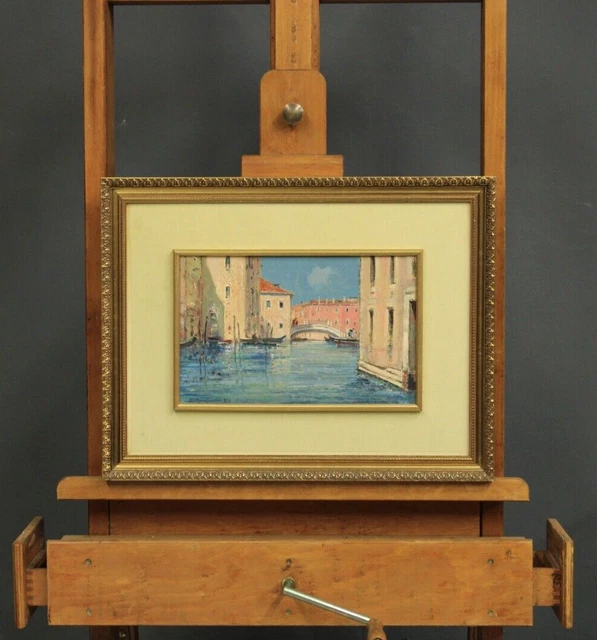 Pintado Al Óleo En Panel , Reflejos, Venezia, 1979 Sergio Manfredi (To , 1932)