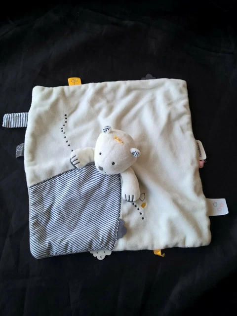 Doudou Mon Premier Sergent Major Marionnette Chat Ours Blanc