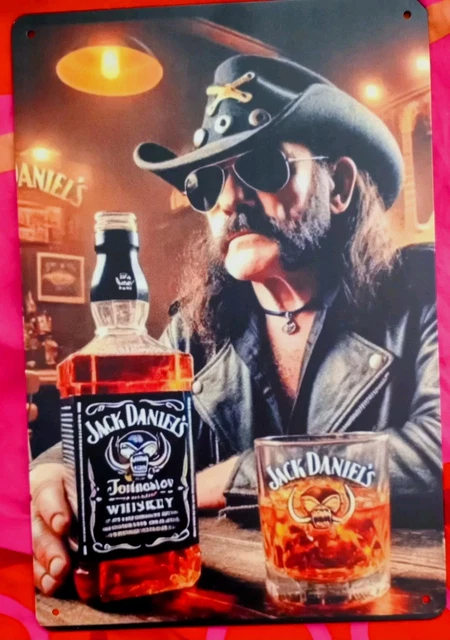 MOTÖRHEAD LEMMY + Jack Daniels Whiskey Blech/Metallschild Neu EUR 6,95 ...