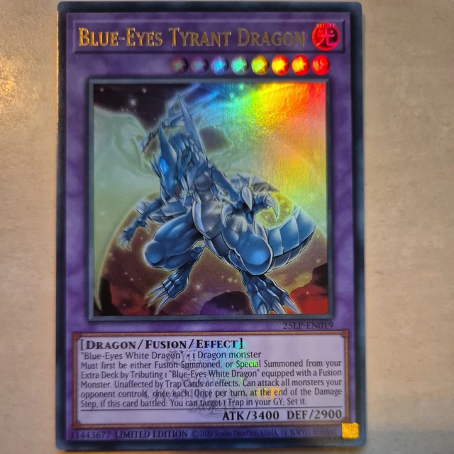 Yu-Gi-Oh! Blue-Eyes Tyrant Dragon MP23-EN019 Prismatic Secret Rare 1st  Edition - Near Mint