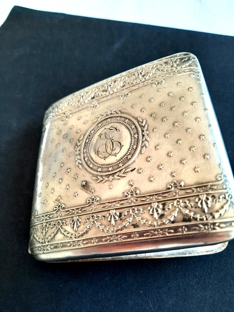 PORTE CIGARETTE ANCIEN en argentan avec monogramme EUR 80,00 - PicClick FR