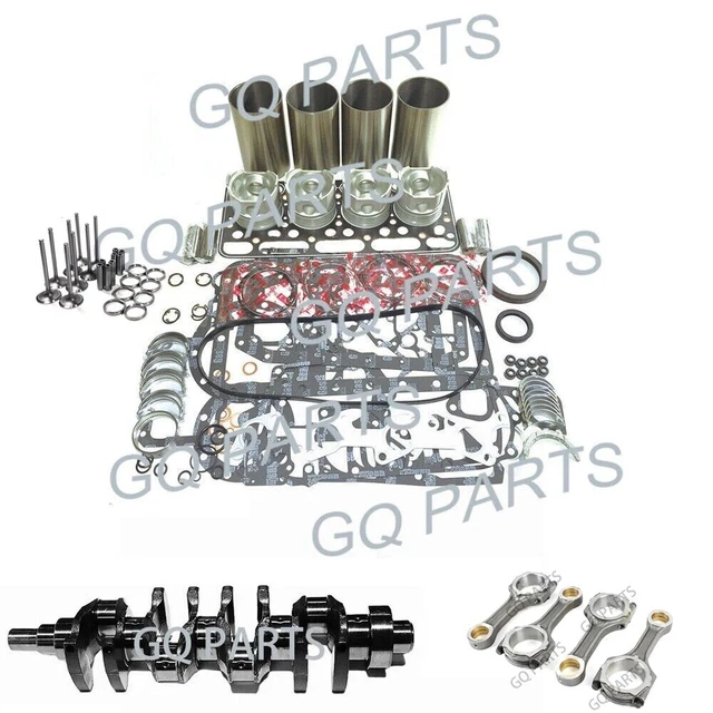 2KD 2KD-FTV Overhaul Rebuild Kit Crankshaft Con Rod Valve Set For Toyota Engine