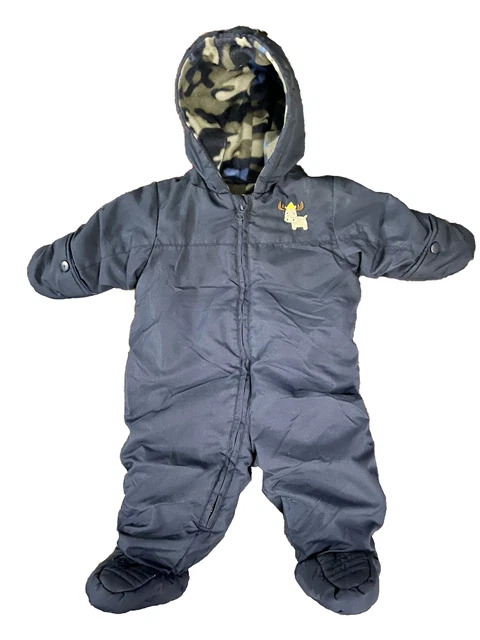 Carters Baby Boy Snowsuit Size 0-3 Months Extra Warm