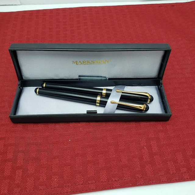 Parure stylo plume/stylo bille noir gun Skipper de Vuarnet Parure stylo plume/stylo bille noir gun Skipper de Vuarnet