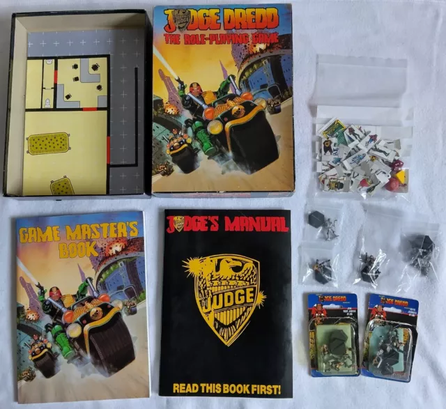 Judge Dredd The Role-Playing Game Games Workshop + Figures Riot Death RPG