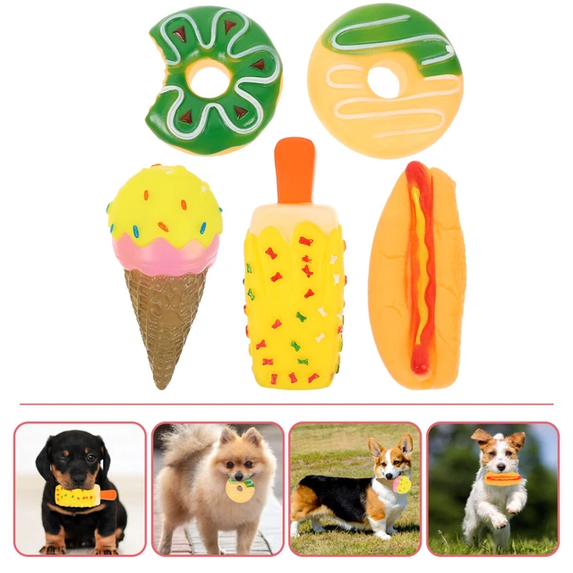5Pcs Kauen Spielzeug Kauen Interaktive Hund Eis Für Kauen Zahnen Welpen