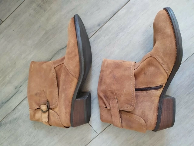 bottines en cuir pour femme, Lavorazione Artigiana, très bon état, peu porté