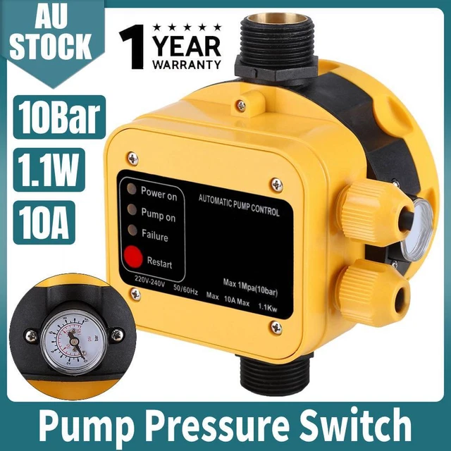 AUTOMATIC WATER PUMP Controller Pressure Switch Control Unit Electronic ...