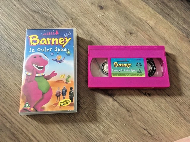 BARNEY IN OUTER Space VHS Tape Children U 1999 Sing Along Rare barney-in-outer-space-vhs-tape-children-u-1999-sing-along-rare