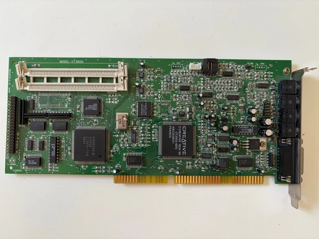 Carte Son Vintage Creative Sound Blaster AWE64 GOLD CT4390 ISA Avec Wavetable - Occasion