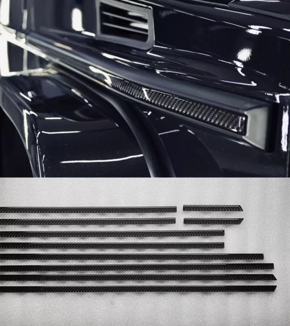 Carbon fiber side body moldings (10pcs) for Mercedes G-class W463 G500, G55, G63