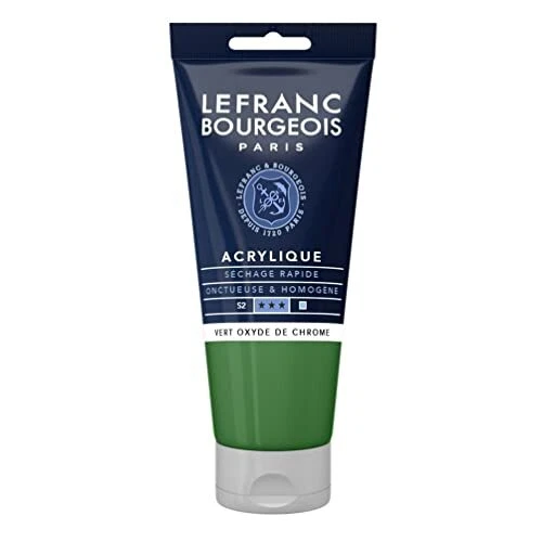 Lefranc Bourgeois Acrylique Fine Tube 80ml Vert Oxyde De Chrome
