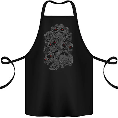 Skull Disorder Heavy Metal Biker Gothic Cotton Apron 100% Organic