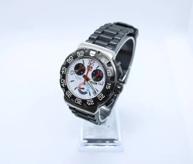 Tag Heuer Formula 1 Chronograph CAC1111 White Racing Dial With Box