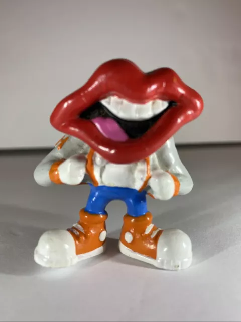 Hardees Toy 2” Figurine Tang Trio Lips Mouth Lance General Foods Applause Vtg