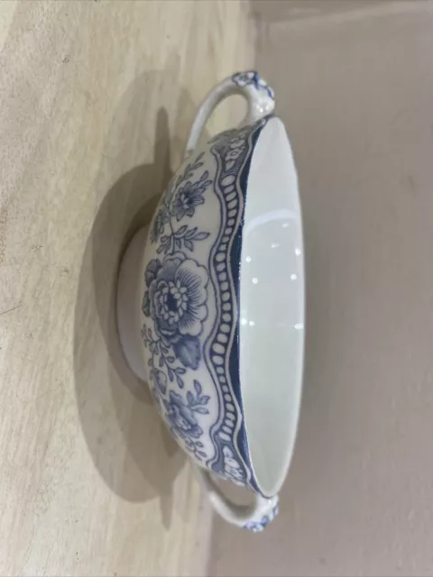 Crown Ducal Bristol Blue Ironstone Soup Bowl