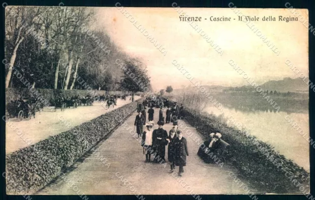 Firenze Cascine Viale della Regina cartolina JK0883