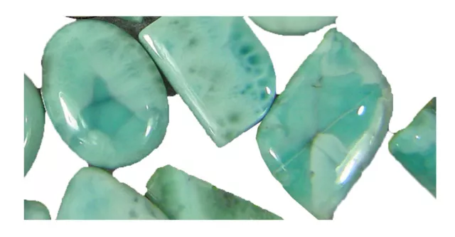 BUTW Wholesale lot Caribean larimar (740 g) natural cabochon gemstone 2087R abef 3