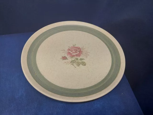 Vintage Canonsburg Pottery Blush Pink Round Serving Platter Retired Pattern