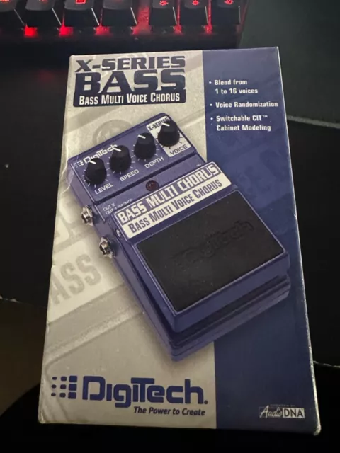 digitech x-series bass multi-chorus bass guitar pedal