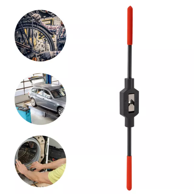 Tap Wrench Handle Fits 3/8in-1-1/16in (UNC/UNF)/M9-M27 w/Plastic Dipped Handle