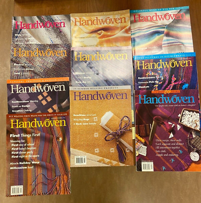 Lote de 10, revista tejida a mano, serie completa 1998 y 1999 prensa entretejida