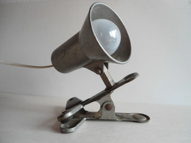 Lampe D'Atelier Vintage Lita – Pince Applique, Style Industriel