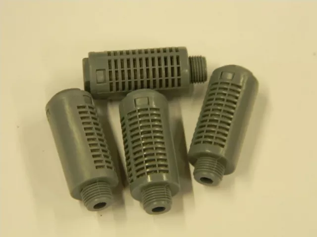 New Lot of 4 High Flow Pneumatic Filter Muffler Silencers 1/8" NPT  M4