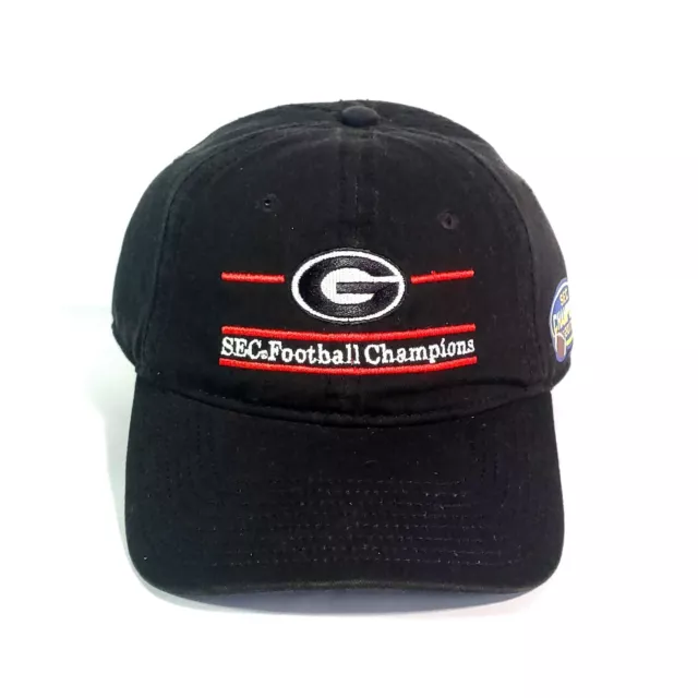 The Game Bar Georgia Bulldogs 2017 SEC Football Champions Hat Strap Cap NWOT