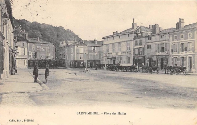 Cpa 55 Saint Mihiel Place Des Halles