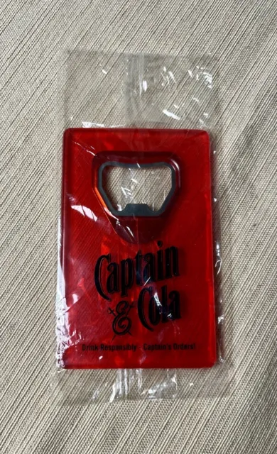 Captain Morgan Captain & Cola Bartenders Credit Card Back Pocket Bottle Opener