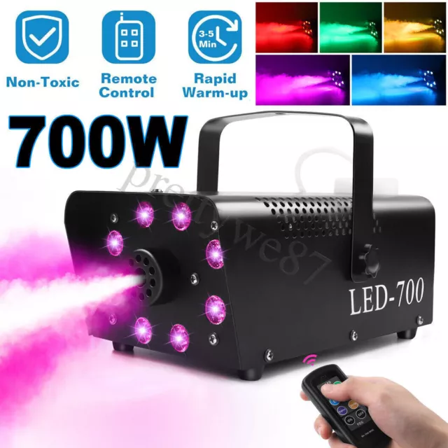 700W Nebelmaschine Fogger RGB Bühnenlicht Vertikal Upspray Effekt Party Dsco