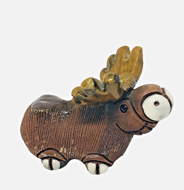 Casals Peru Moose Ceramic Glazed Figurine 3"