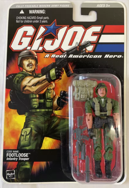 Hasbro GI Joe Real American Hero Footloose Infantry Trooper 3.75” Action Figure